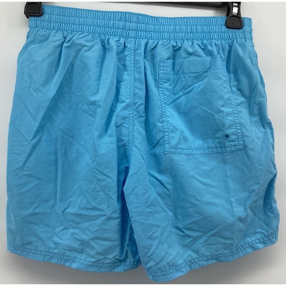 Mens NIKE SWIM SOLID ICON 5" SHORTS AQUA BLUE NESSE495-486 Size M - Picture 2 of 7
